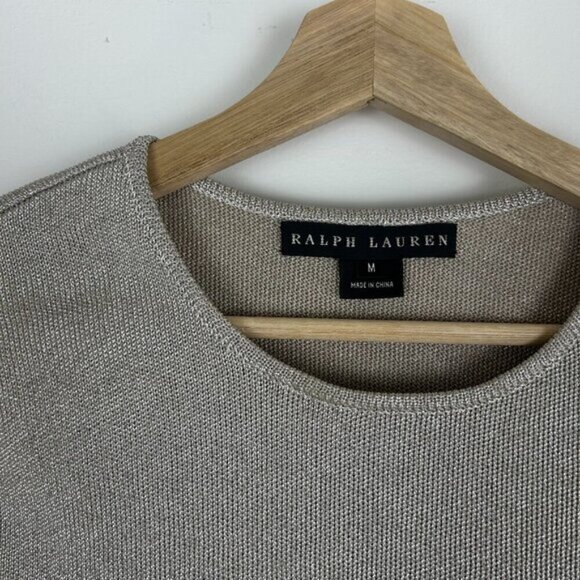 Vintage Ralph Lauren Black Label Metallic T-shirt - M - Picture 2 of 5